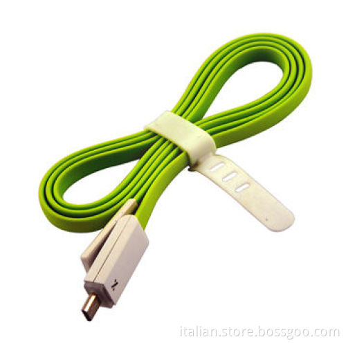 TPE Material LED light charging and sync data USB cable for Samsung/HTC/Android